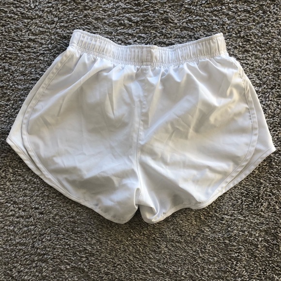 Womens XS Nike Drifit Running Shorts. White, spotless, worn a few times. - Picture 3 of 3